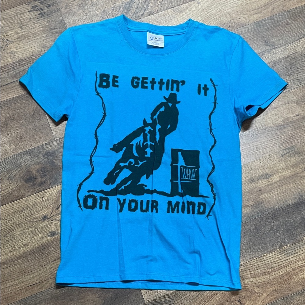 Blue Graphic Women's Top